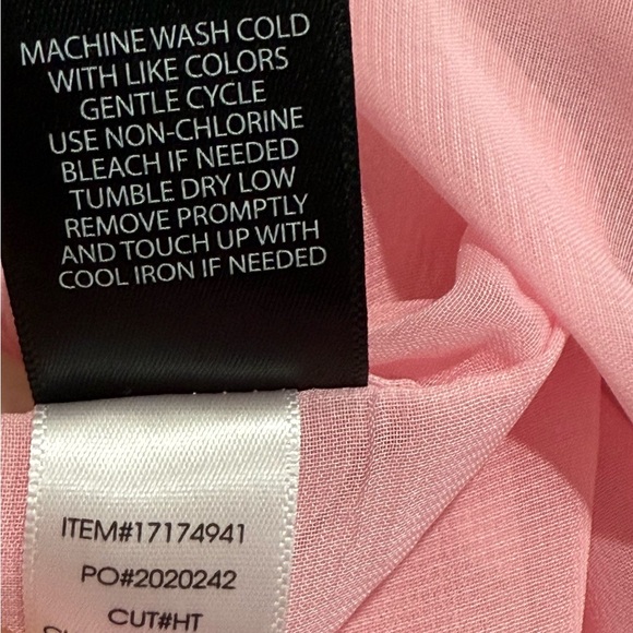 Torrid Pink Chiffon Clip Dot Halter Neck Tank 1X Blouse Girly Preppy Barbiecore - Picture 16 of 16